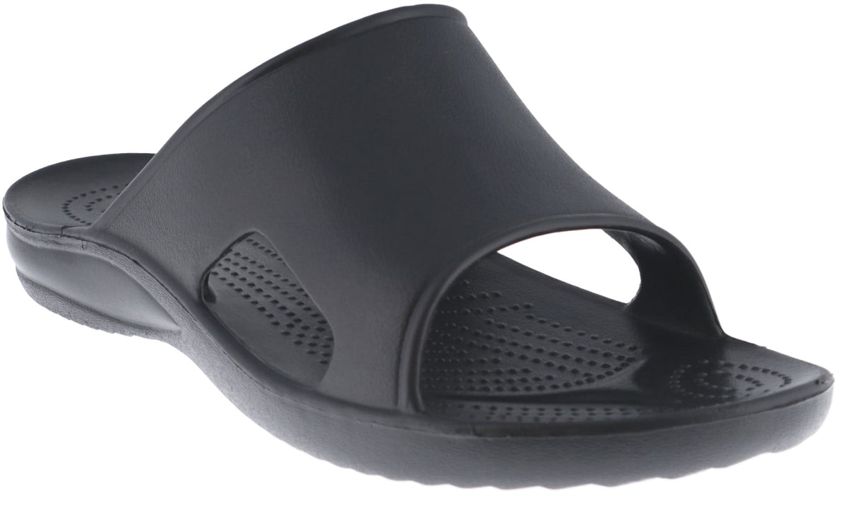 MENS SLIDE - BLACK – Dawgs Footwear Australia