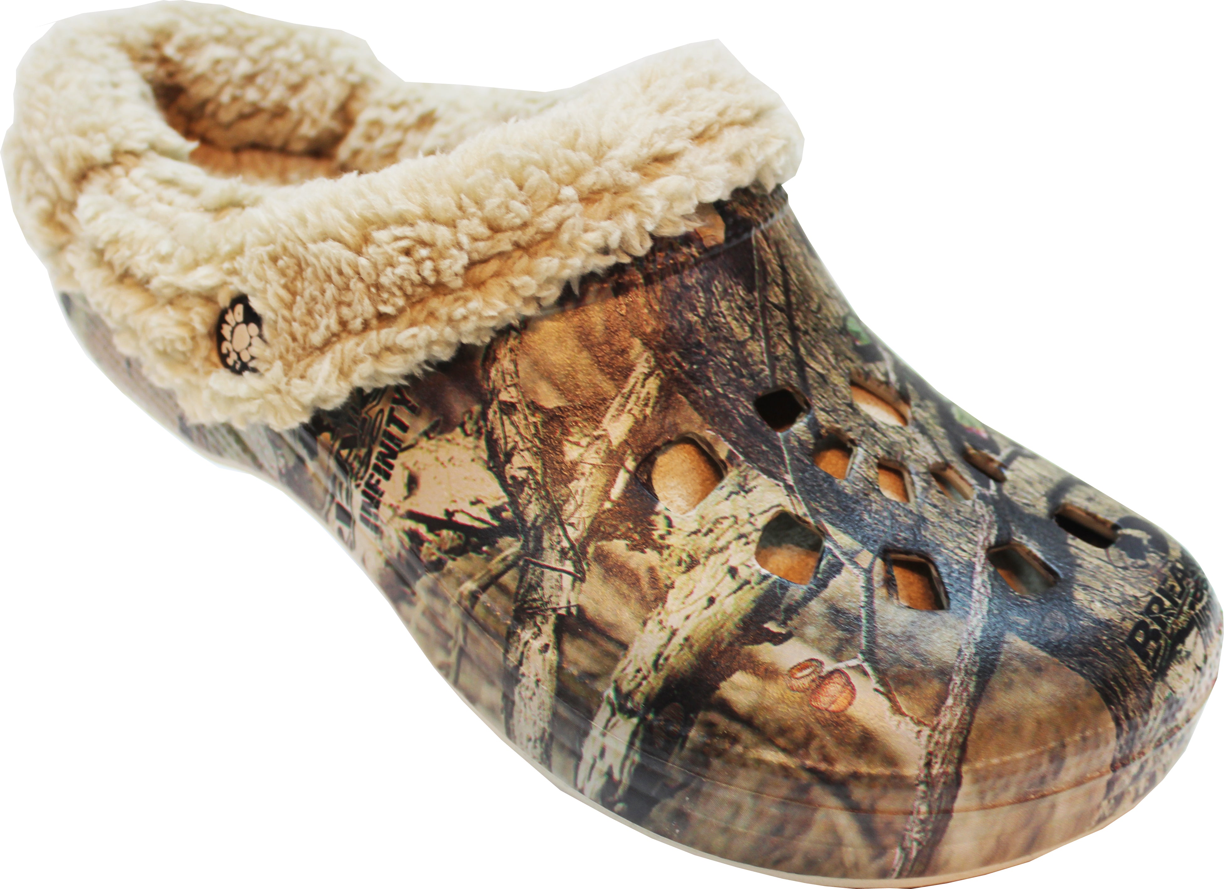 Fluffy camo crocs hot sale